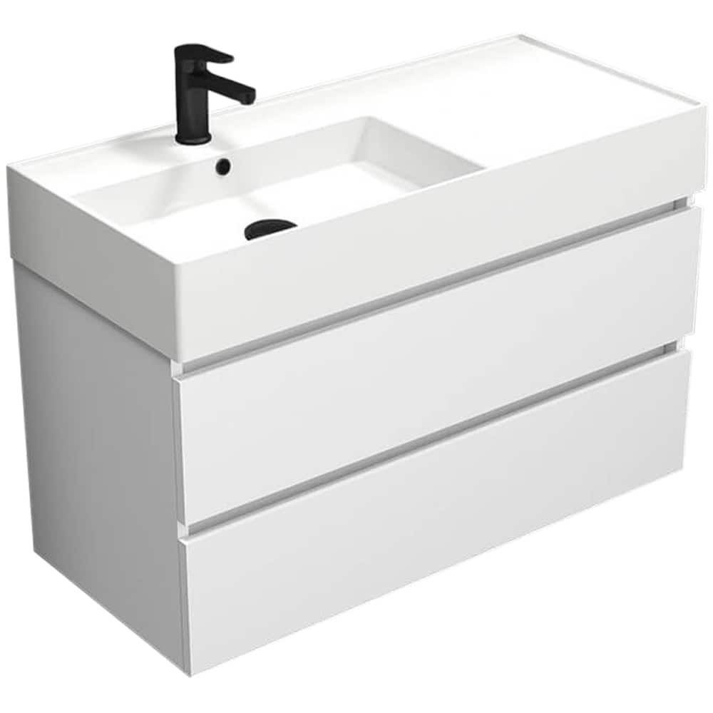 Nameeks Block-4018-W Block 40" Wall Mounted Single Basin Vanity Set