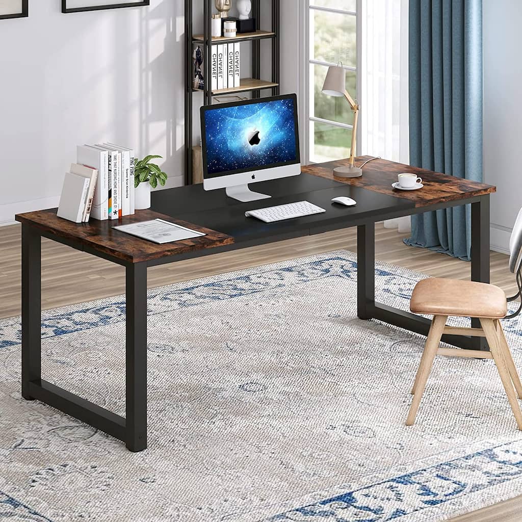 70.8" Large Computer Desk Conference Table with Thicken Frame