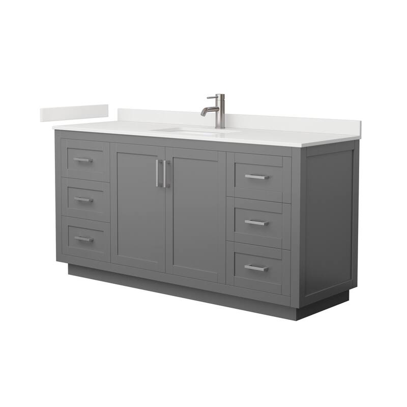 Wyndham Collection WCF292966S-QTZ-UNSMXX Miranda 66" Free Standing