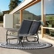 preview thumbnail 19 of 18, Outdoor Love-Seat Rocking Bench, Patio Glider, Textilene Fabric