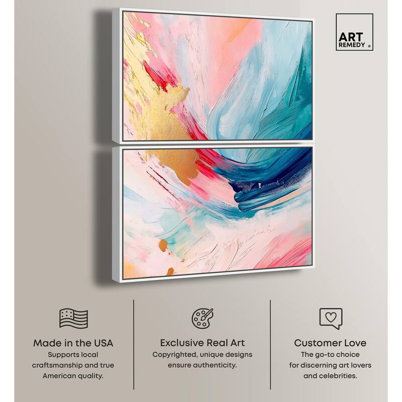 Burst of Energy Canvas Set of 2 by Art Remedy