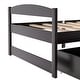 preview thumbnail 18 of 16, Twin Size Wood Platform Bed with Two Drawers, Brown