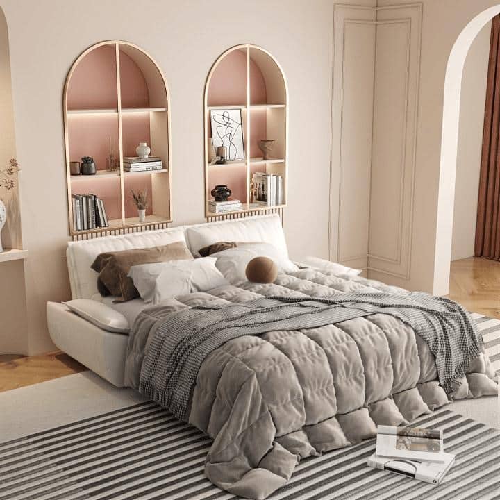 73.2"Queen Pull Out Sofa Bed,3-in-1 Convertible Sleeper Sofa,Multi-Functional Velvet Loveseat Bed - Beige