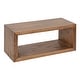 preview thumbnail 14 of 23, Kate and Laurel Holt Open Cubby Wooden Floating Wall Shelf 18x8 - Rustic Brown