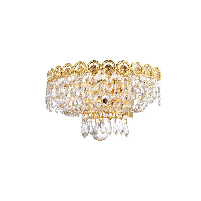 Elegant Lighting V1900W12/RC Century 2 Light 6" Tall Wall Sconce with
