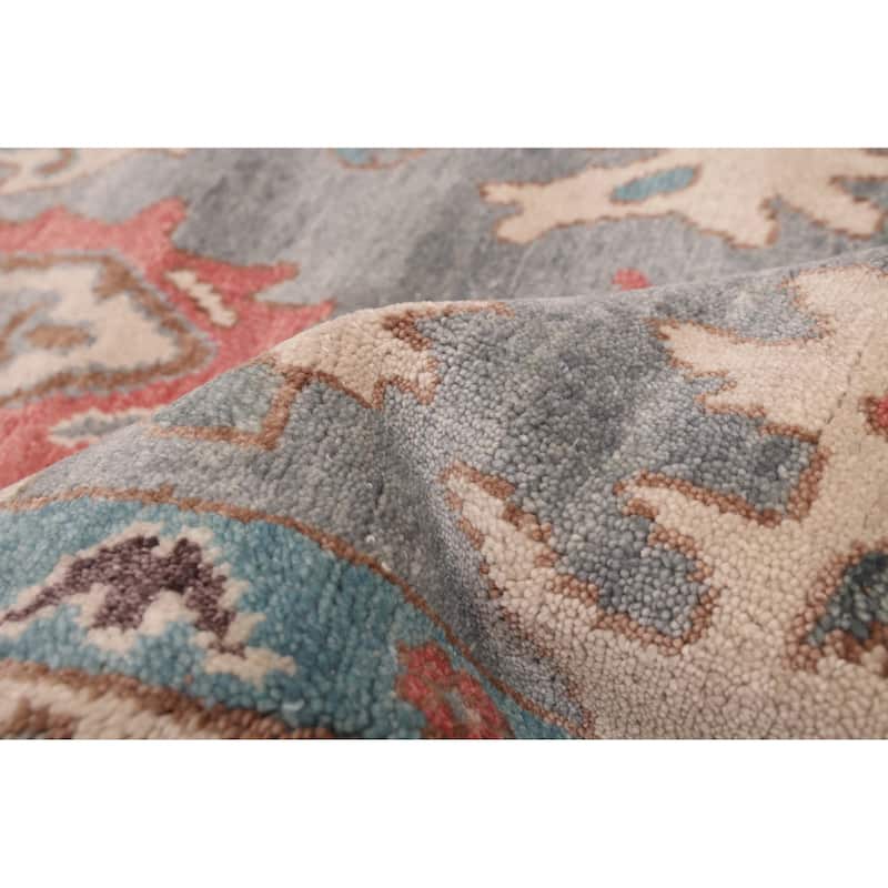 ECARPETGALLERY Hand-knotted Modern Oushak Grey Wool Rug - 7'11 x 9'8