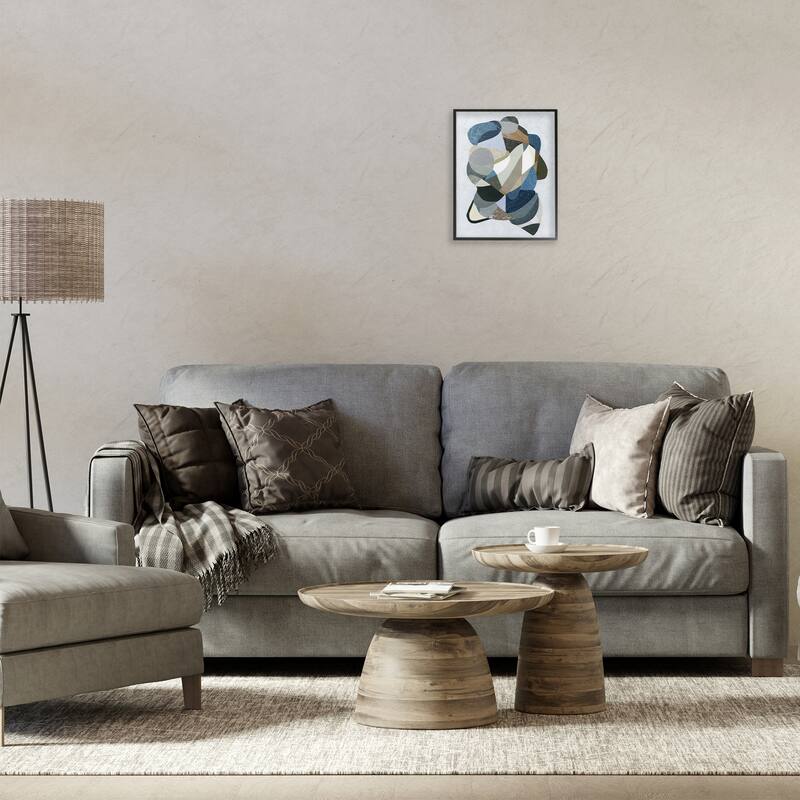 Stupell Fluid Movement Geometrics Framed Giclee Art Design By Coco Good