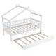 preview thumbnail 15 of 30, Twin Size House Bed for Kids, Wooden House Bed Twin with Trundle