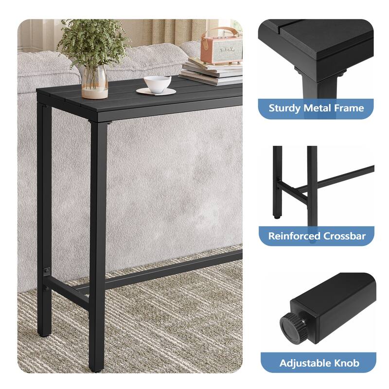 VredHom Outdoor Bar Table Rectangular Pub Table