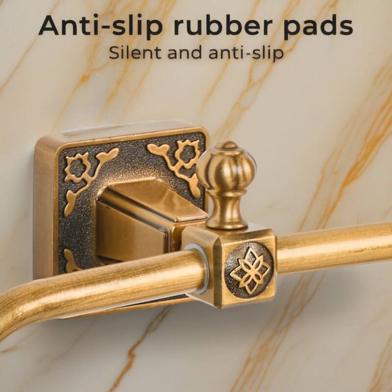 Rectangular Wall Mount Towel Ring Mid-Century Style  - 6.69'' H X 7.48'' W X 2.95'' D