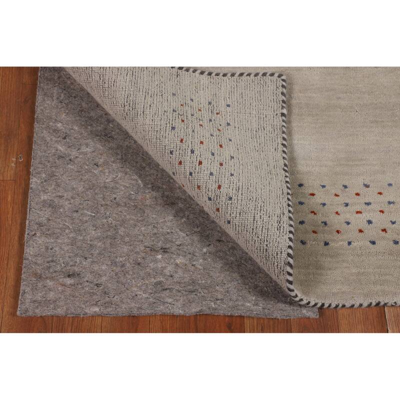 Gabbeh Indian Runner Rug Hand-Knotted Oriental Tribal Wool Carpet - 2'7"x 9'7"