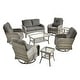 preview thumbnail 28 of 56, XIZZI Outdoor Patio Furniture Wicker Sofa Swivel Chair Set