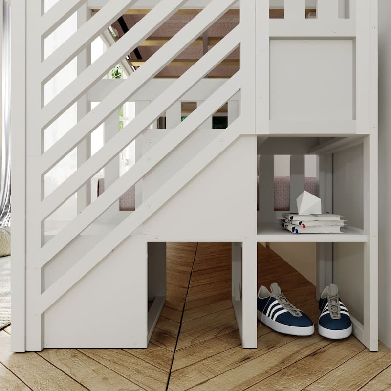 Max and Lily Twin over Twin Staircase Bunk