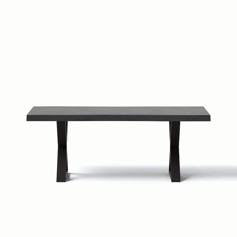 Urbia Brooks Solid Acacia Dining Table - X Base