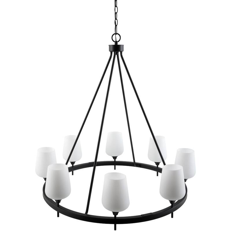 Livabliss Yueva Modern Chandelier - Black