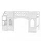 preview thumbnail 8 of 15, Twin Size Loft Bed with Storage Staircase and Window
