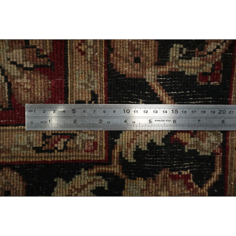 Hand Knotted Oriental 100% Wool Carpet Traditional Floral Red Agra Area Rug - 6' 1'' X 4' 1''