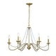 preview thumbnail 5 of 4, Mid-century Modern Farmhouse 6-Lights French Country Chandelier For Dining Room - 35 inches