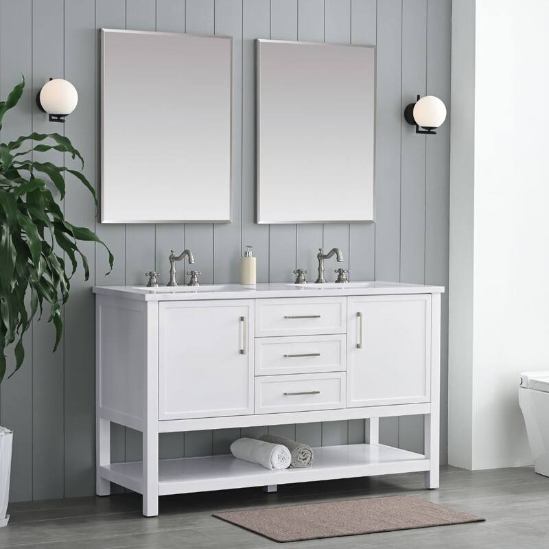 Sudio Design Arlo 54" Double Bathroom Vanity - 54" Double Sink