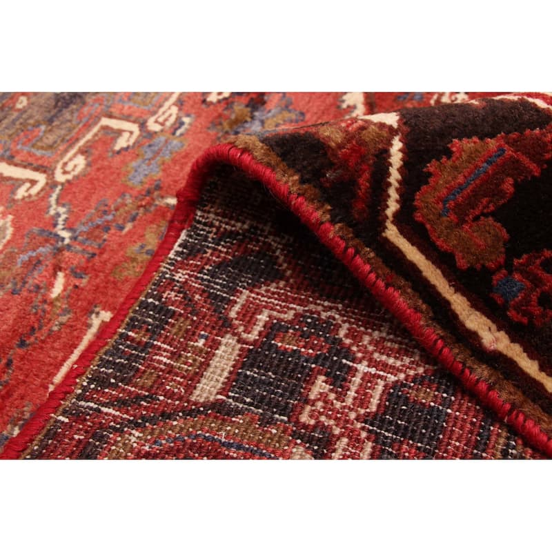ECARPETGALLERY Hand-knotted Sarabi Dark Red Wool Rug - 7'10 x 10'8