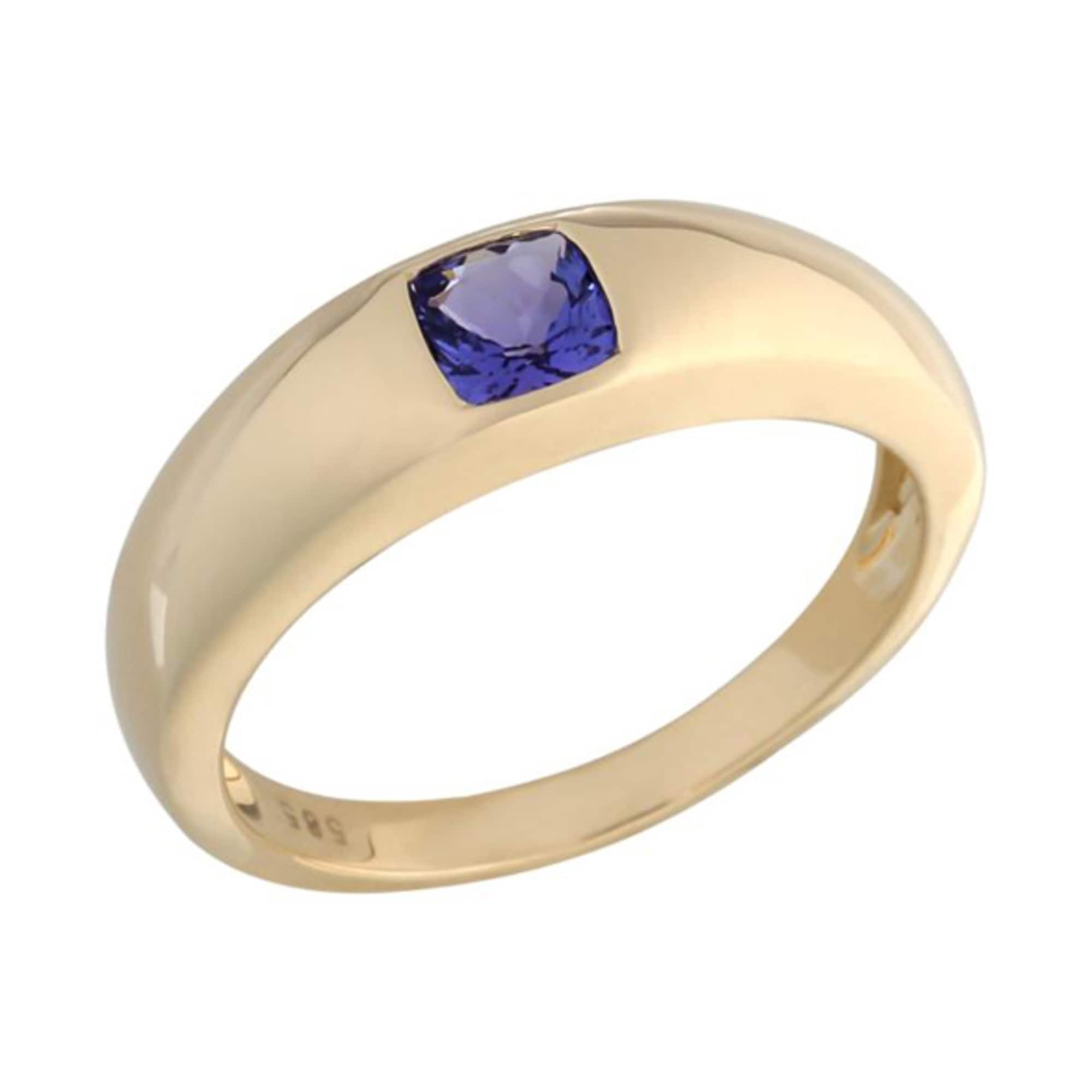 tanzanite bezel ring
