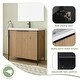 preview thumbnail 15 of 19, 24"/30"/36"/48"/60" FreeStanding Bathroom Vanity with Sink, Floor Stand Bathroom Vanity with Soft Close Door and Shelf