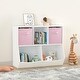 preview thumbnail 10 of 13, Kids Bookcase with Collapsible Fabric Drawers, Toy Storage Cabinet