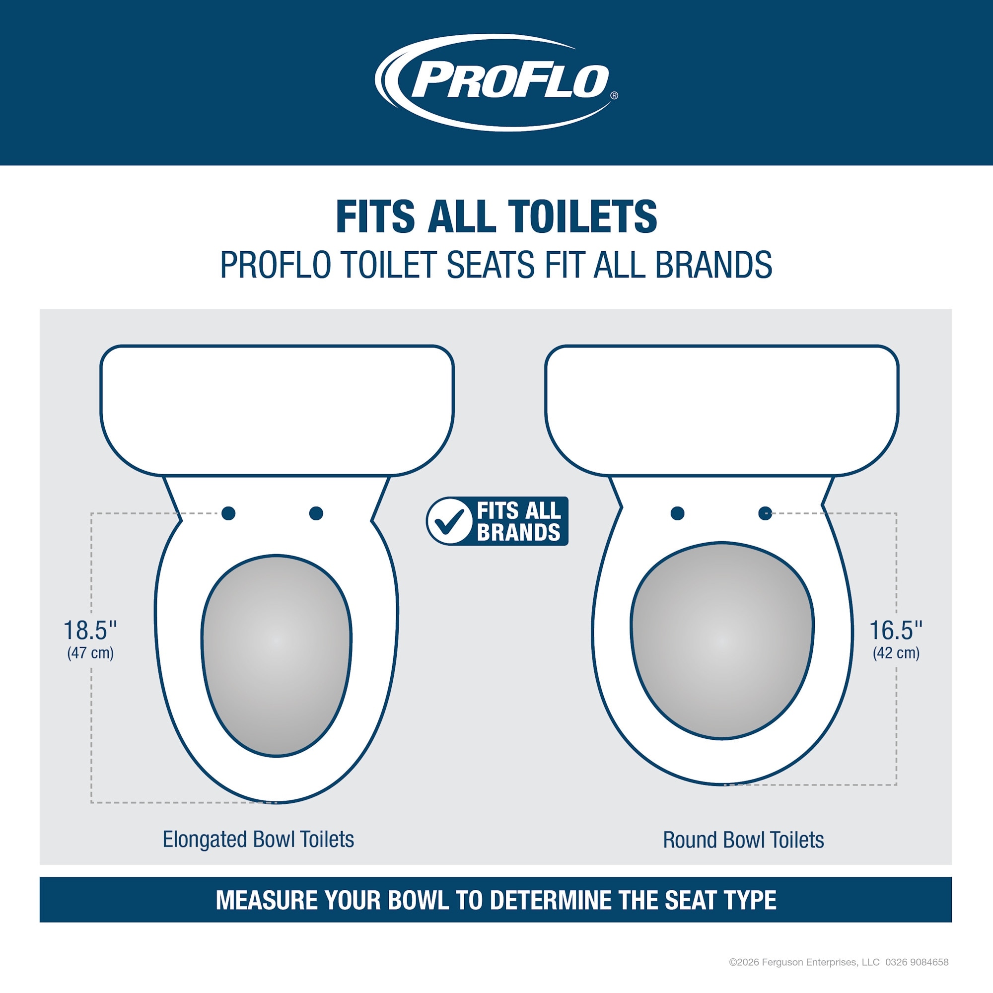 PROFLO PFTSPN2000 Elongated Closed-Front Toilet Seat