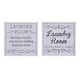 preview thumbnail 1 of 5, White Wood Farmhouse Wall Decor Text (Set of 2)