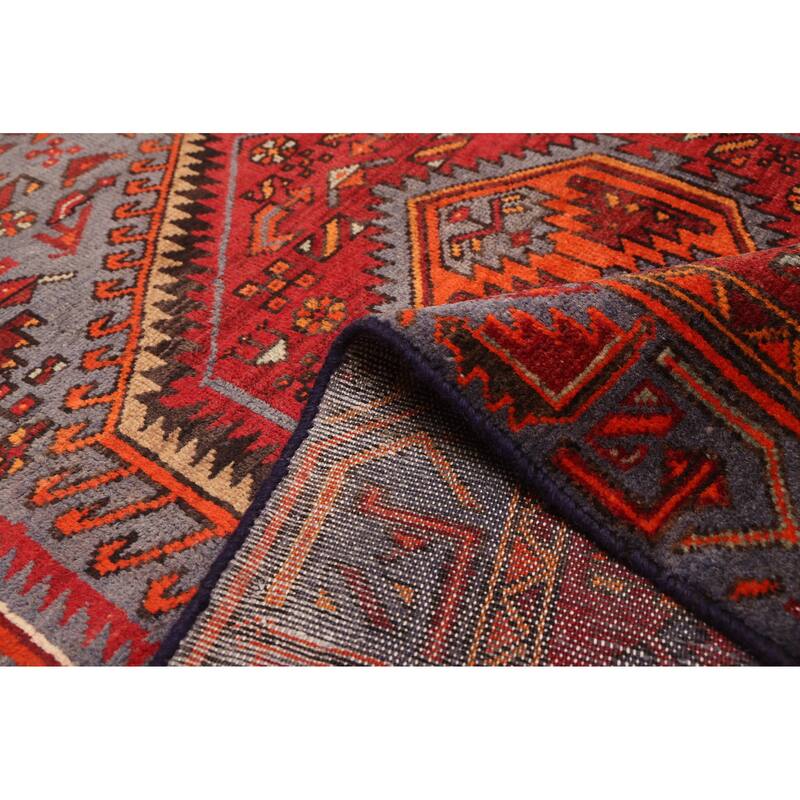 ECARPETGALLERY Hand-knotted Andelz Red Wool Rug - 4'2 x 6'6