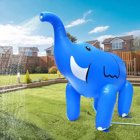 5FT Inflatable Elephant Toys for Toddlers, Garden Pool Water Sprinkler