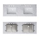 preview thumbnail 8 of 28, PROOX Bath Vanity Cultured Marble Counter Top Rectangle Porcelian Sink