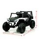 preview thumbnail 17 of 28, 12V Electric Ride-On UTV Car for Kids with Remote Control, LED Lights, Music Player, 3-6 Years