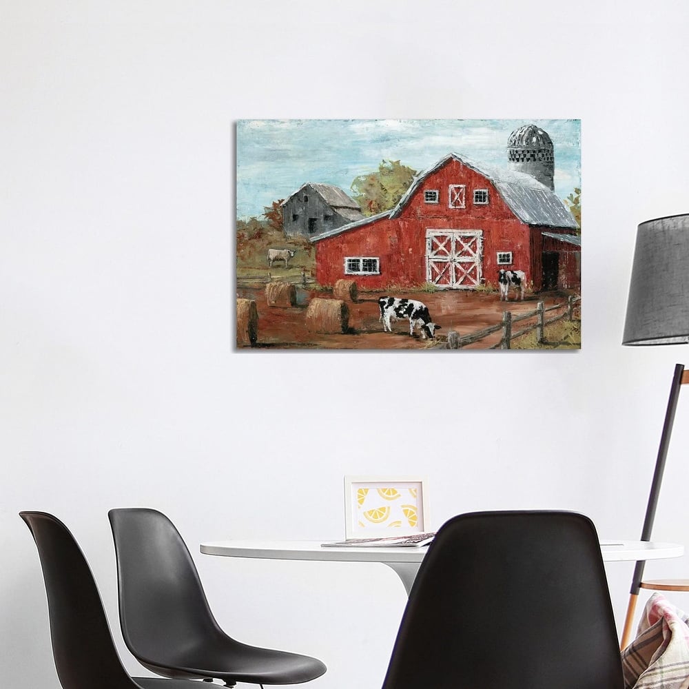 iCanvas "Red Country Barn" by Marie Elaine Cusson Canvas Print