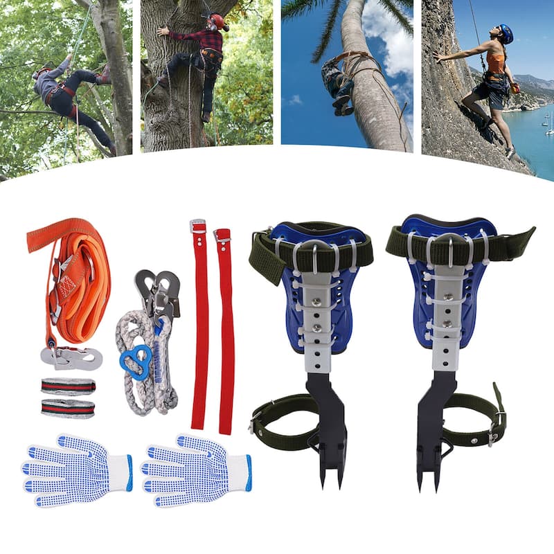 Tree Climbing Spike Set Adjustable Pole Climbing Gear Kit - On Sale ...