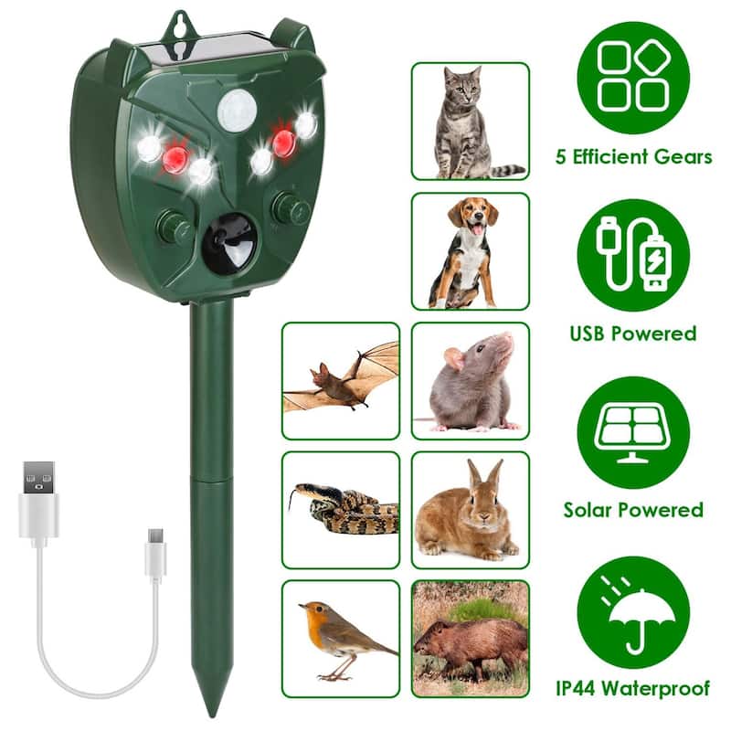 5-Gear Ultrasonic Animal Repeller