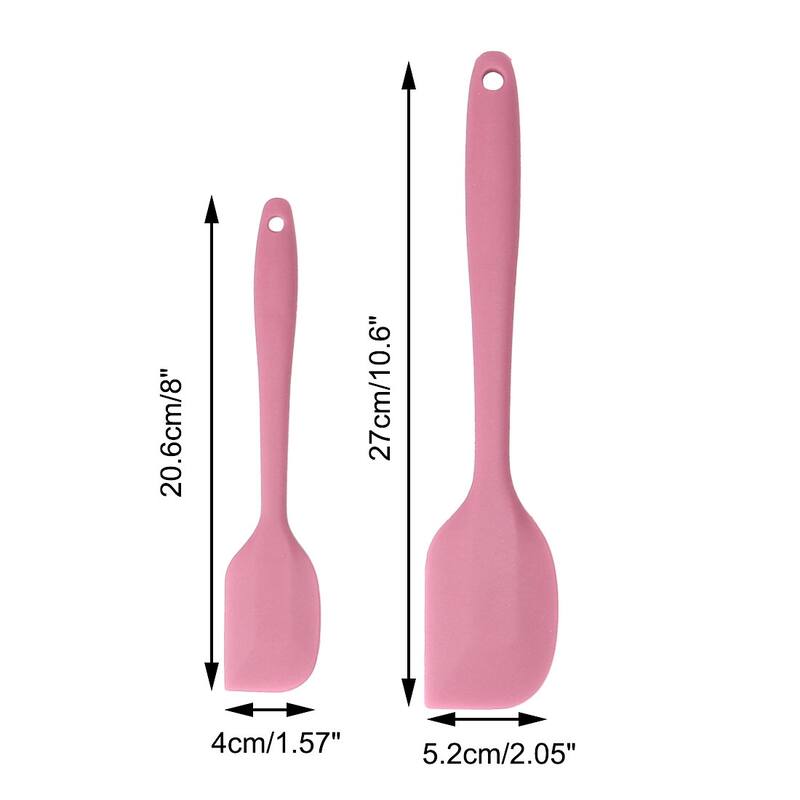 4Pcs Silicone Heat Resistant Non-scratch Turners Non Stick Spatula Set