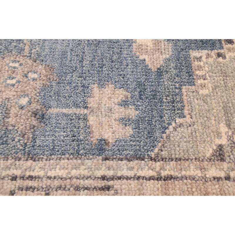 ECARPETGALLERY Hand-knotted Jules Serapi Navy Wool Rug - 8'1 x 9'10