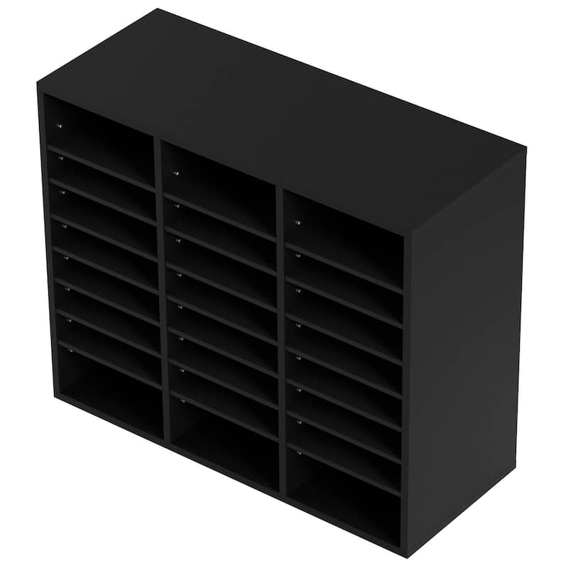 Multi-Purpose Office Literature Organizers with 24 Compartments and Adjustable Shelves Perfect Addition to Any Space