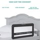 preview thumbnail 14 of 19, Dream On Me Lilibet Mesh Safety Bed Rail in Pink for Twin