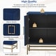 preview thumbnail 7 of 23, Sideboard Cabinet Credenza Console Storage Cabinet Dining Buffet Table w4 Doors & Adjustable Shelves for Living Room Entrance