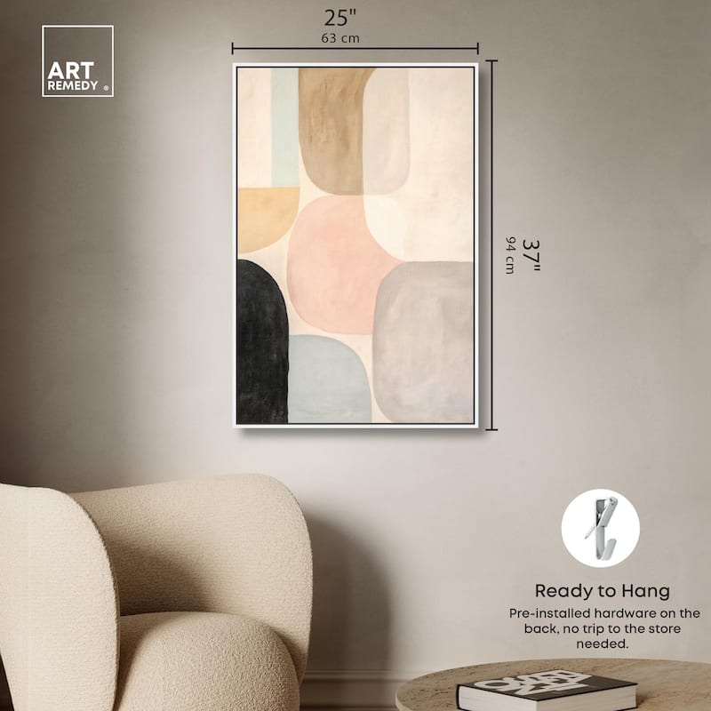 Soft Cubism II Canvas by Art Remedy