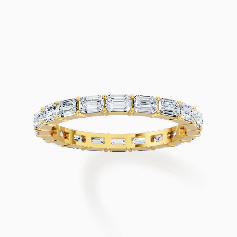 Auriya 14k Gold Emerald East-West Lab Grown Diamond Eternity Band 2.00 - 9.00 ct. tw. (F-G, VS)