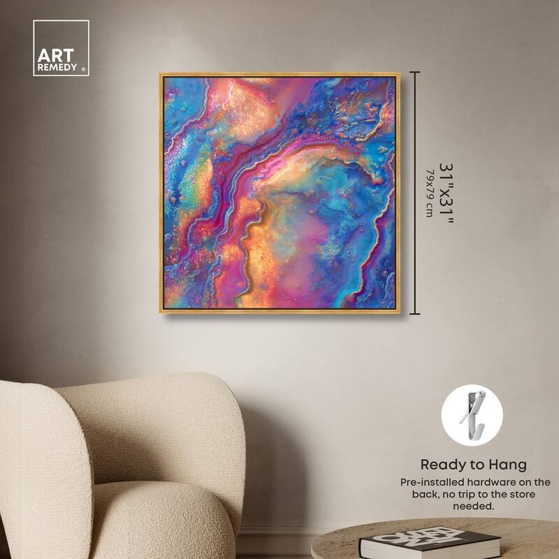 Glittering Spectrum II Canvas by Art Remedy
