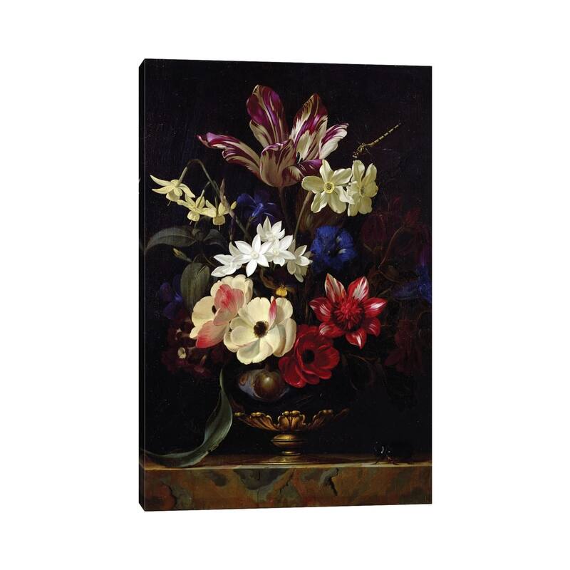 iCanvas "Still Life With Flowers" by Willem van Aelst Canvas Print