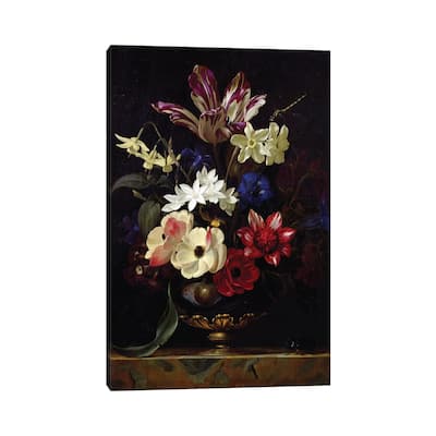 iCanvas "Still Life With Flowers" by Willem van Aelst Canvas Print
