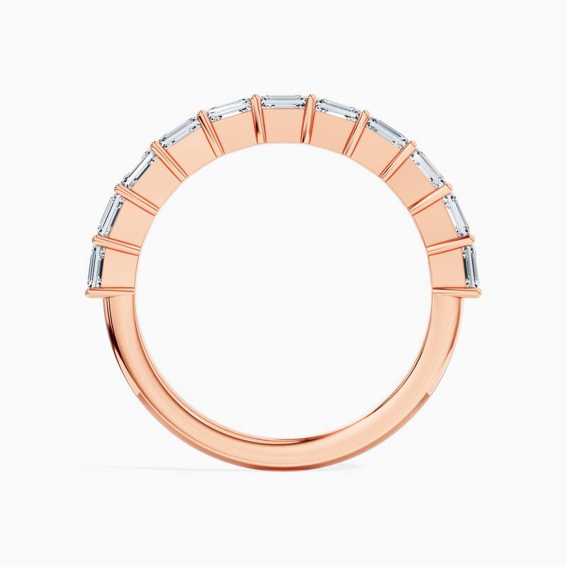 Auriya 14k Gold Emerald East-West Lab Grown Diamond Half Eternity Band 1.10 - 3.75 ct. tw. (F-G, VS)