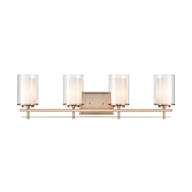 Millennium Lighting Huderson 4 Light Metal Bathroom Vanity Fixture in Multiple Finishes