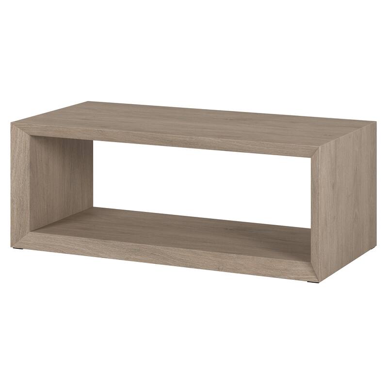 48" Coffee Table with Shelf for Living Room Storage and Display - 48" x 23.38" x 18"