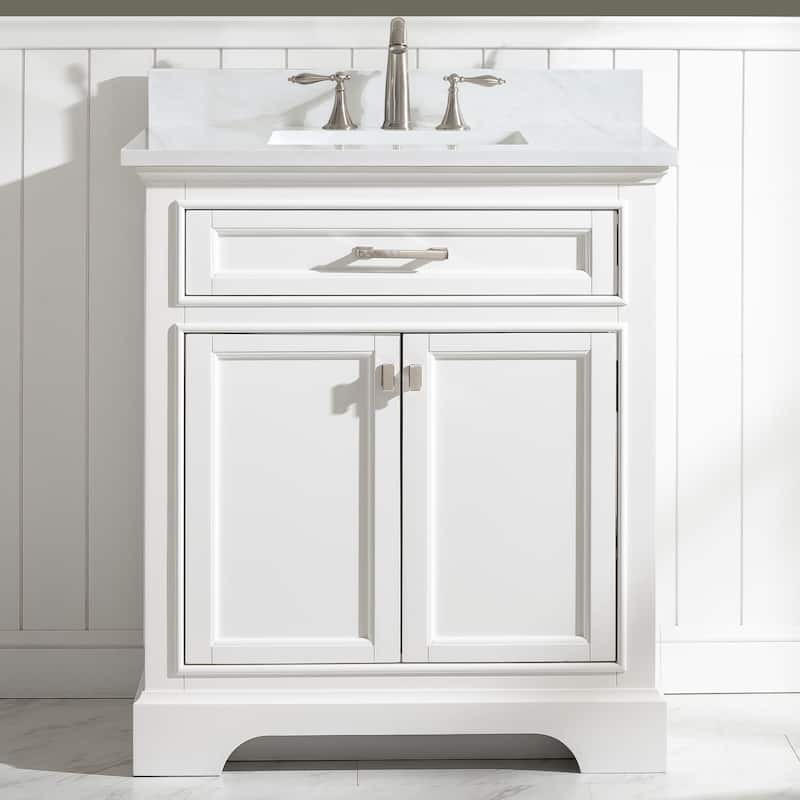 Milano 30" Single Vanity in White